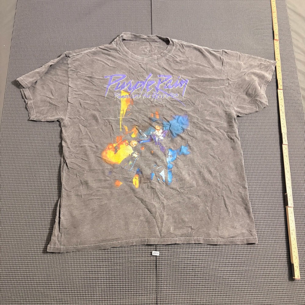The Prince Estate Purple Rain Graphic T-Shirt Gray Estimated L
